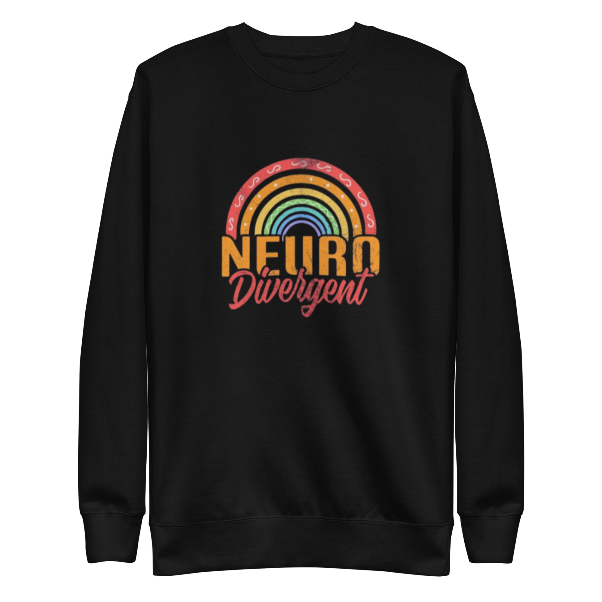 Neurodivergent pride unisex sweatshirt – premium fleece crewneck
