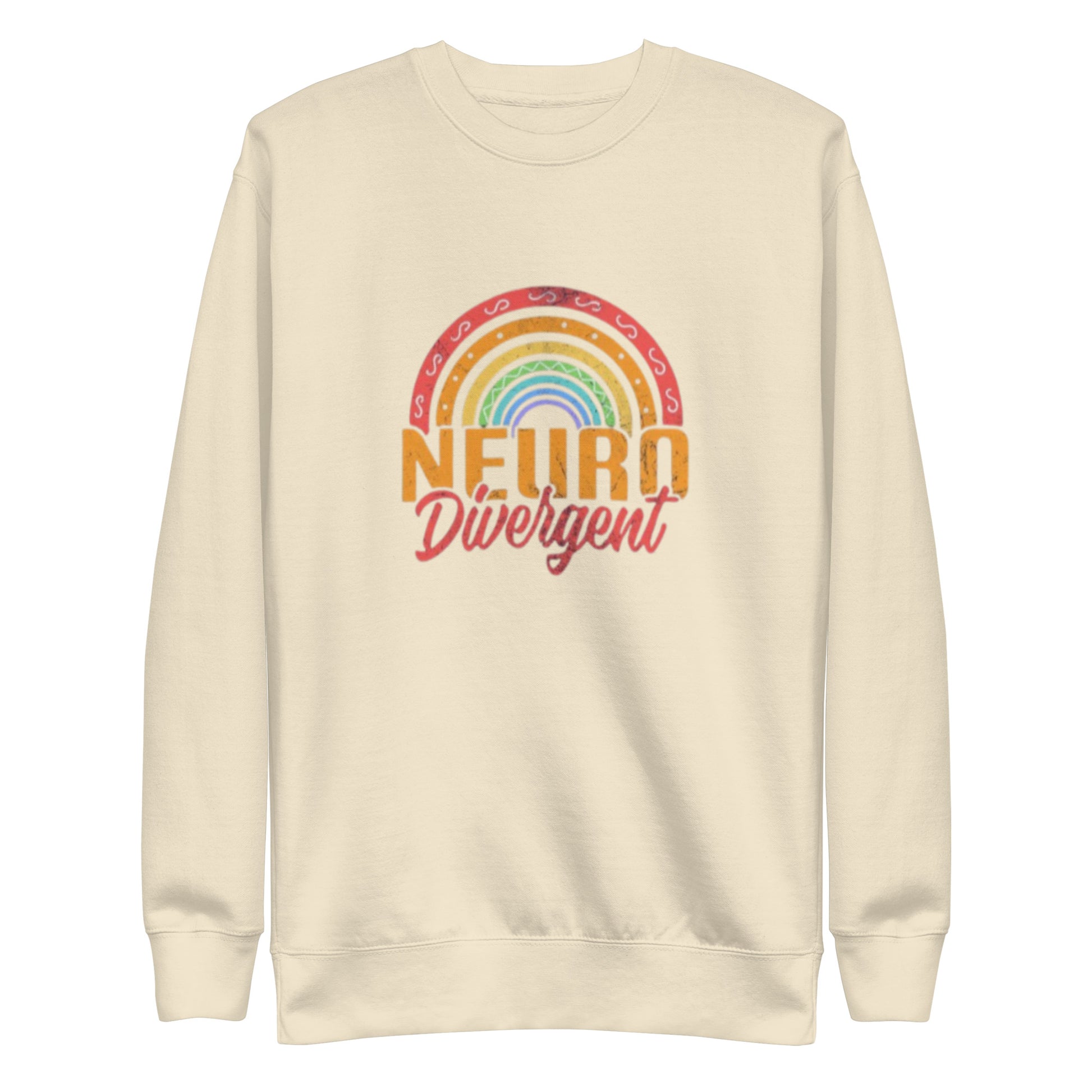 Neurodivergent pride unisex sweatshirt – premium fleece crewneck