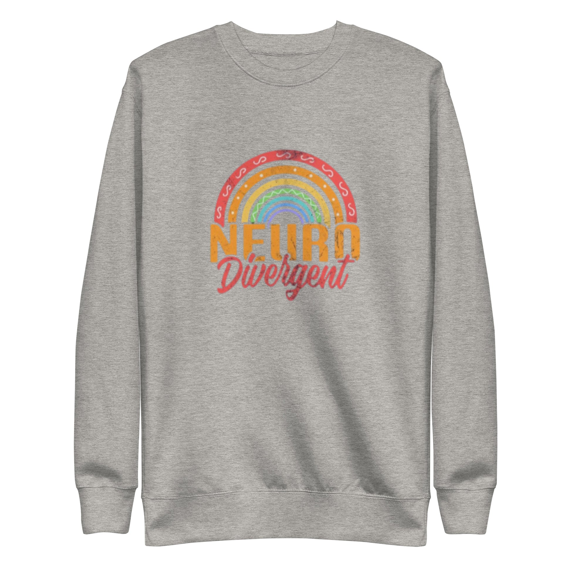 Neurodivergent pride unisex sweatshirt – premium fleece crewneck