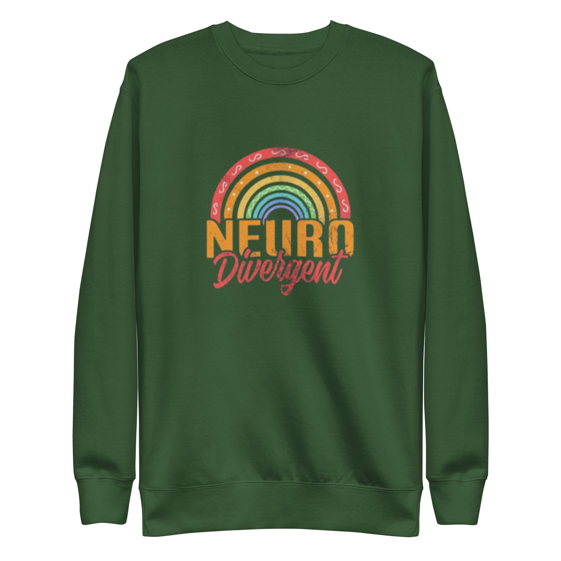 Neurodivergent pride unisex sweatshirt – premium fleece crewneck