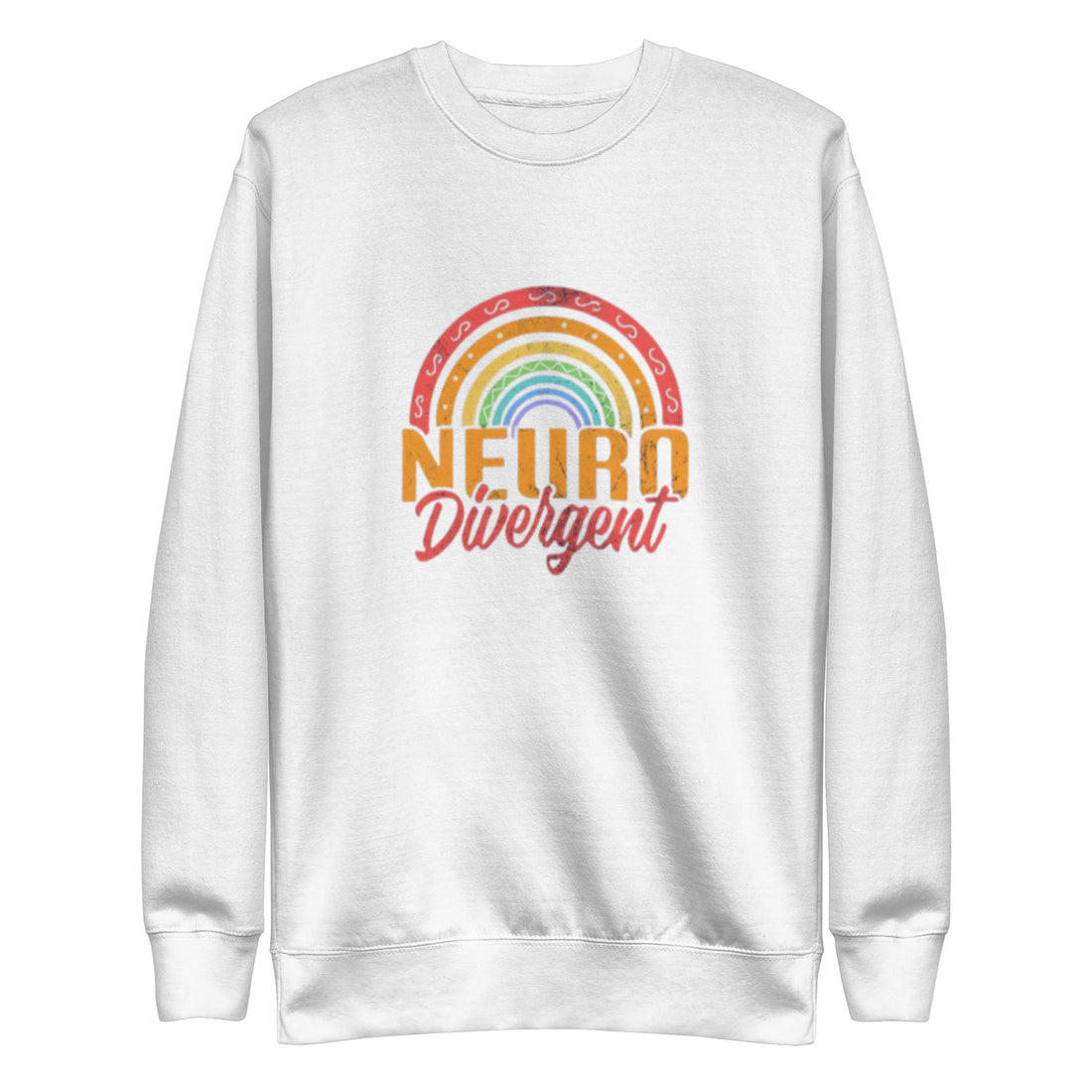 Neurodivergent pride unisex sweatshirt – premium fleece crewneck