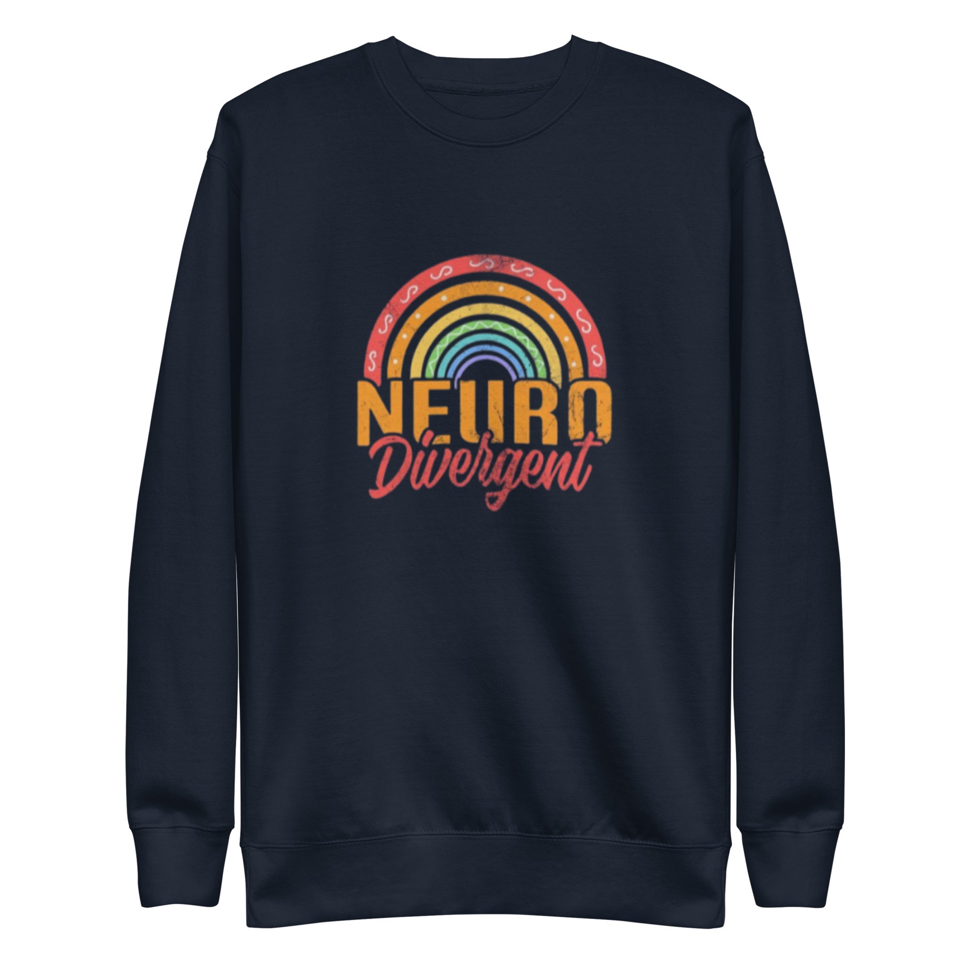 Neurodivergent pride unisex sweatshirt – premium fleece crewneck