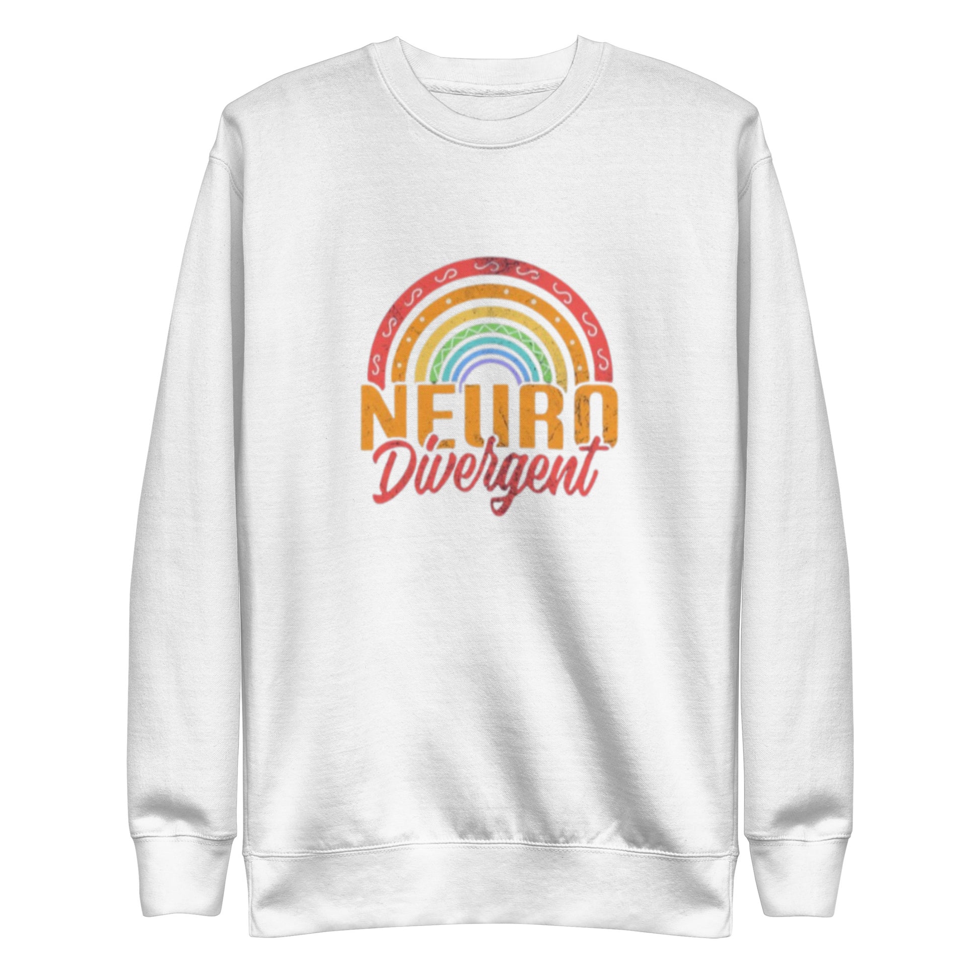 Neurodivergent pride unisex sweatshirt – premium fleece crewneck