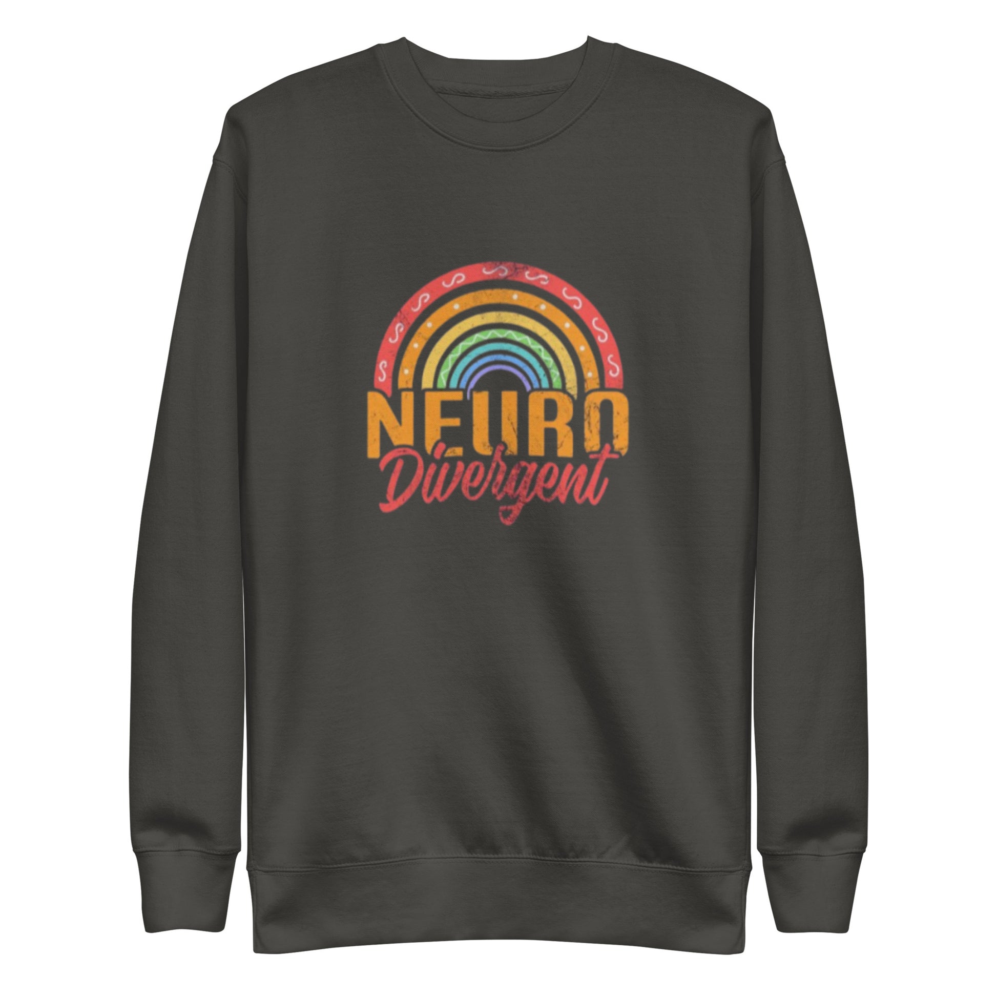 Neurodivergent pride unisex sweatshirt – premium fleece crewneck