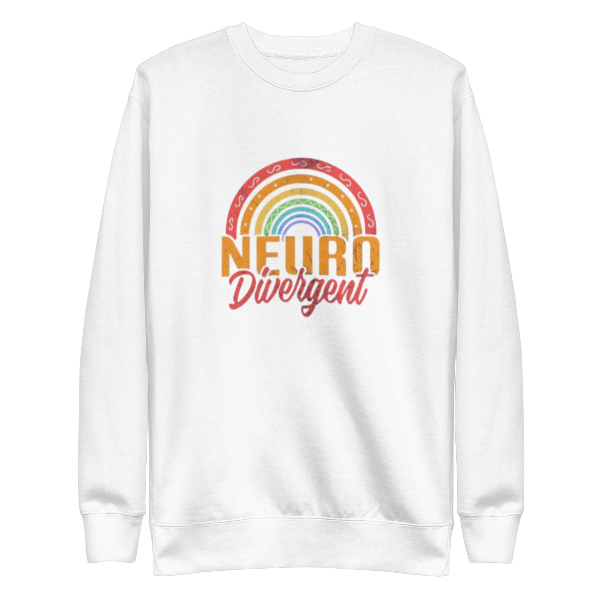 Neurodivergent pride unisex sweatshirt – premium fleece crewneck