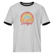 Neurodivergent Retro Ringer T-Shirt with vintage contrast trims