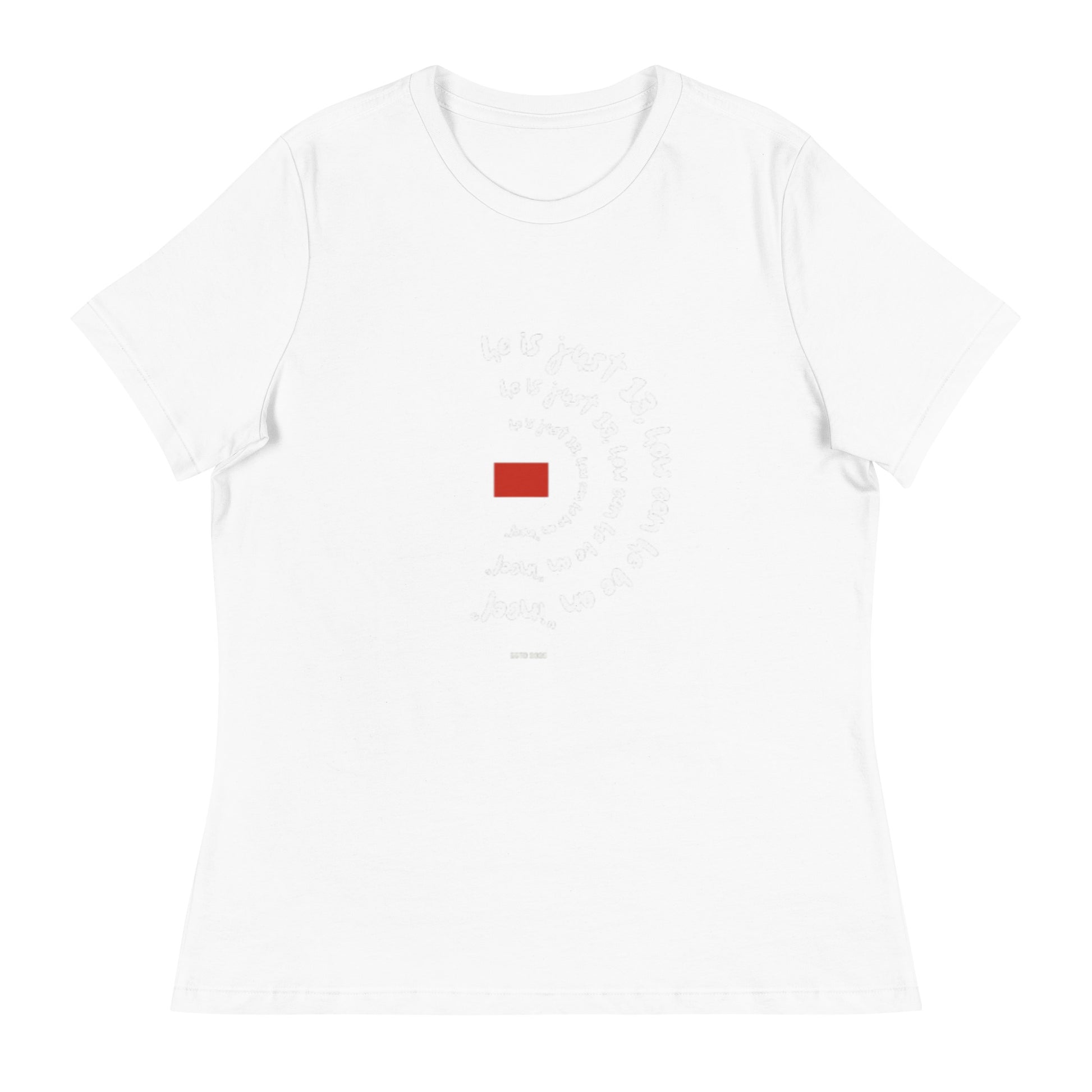 Detail shot of the side-seamed construction of the Bella + Canvas tee